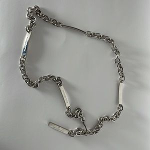 MK chain belt silver